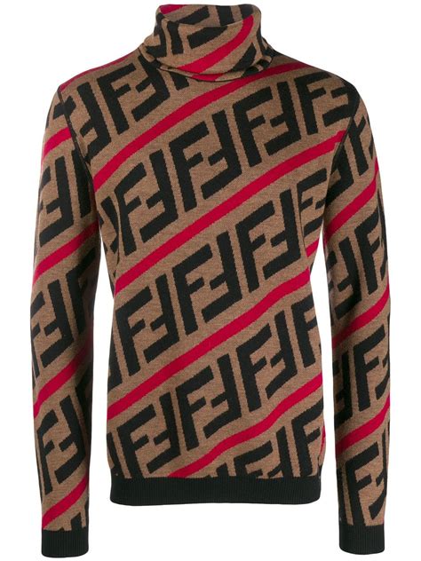 mens fendi turtle neck|Fendi shirts.